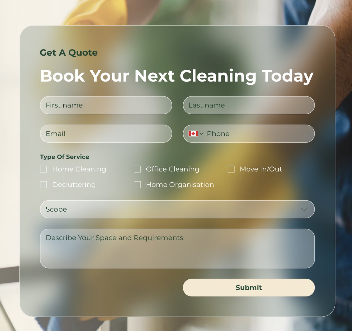 Deraz booking form detail